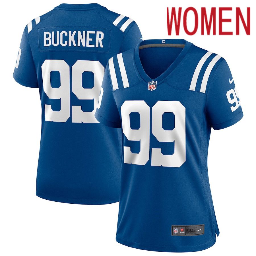 Women Indianapolis Colts 99 DeForest Buckner Nike Royal Game Player NFL Jersey